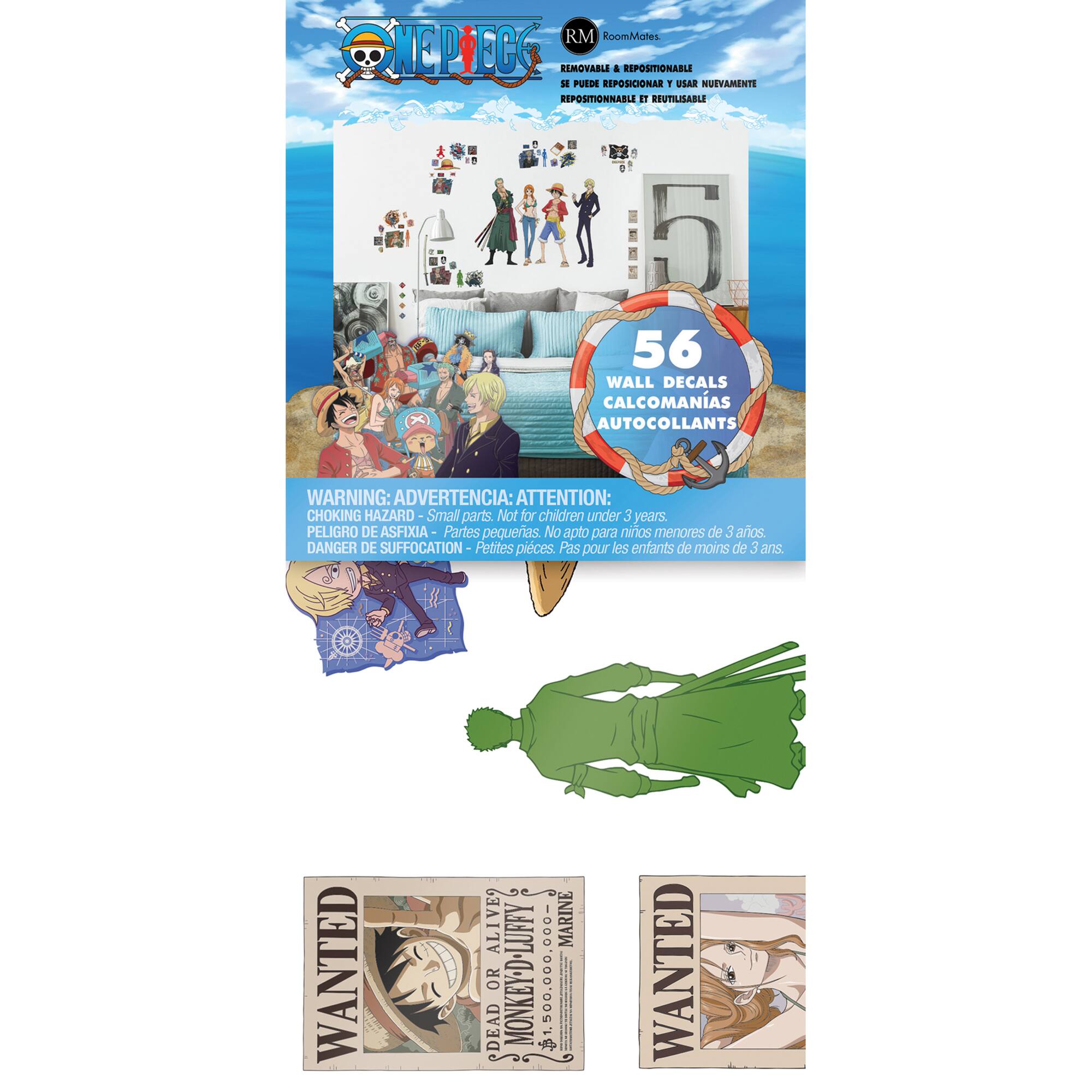 RoomMates One Piece Straw Hat Crew Peel & Stick Wall Decals